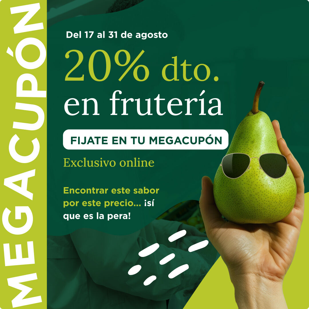 20% de descuento en fruter&iacute;a con tu Megacup&oacute;n